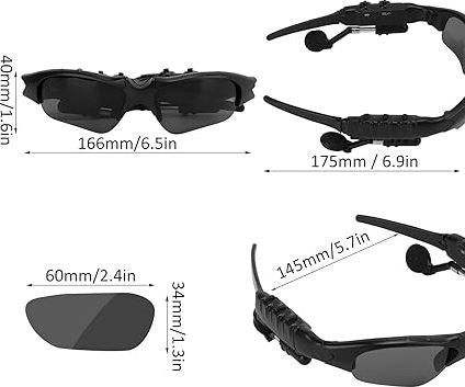 Gafas Audifonos Inalambricas Bluetooth